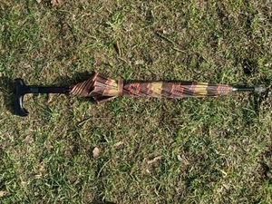 Regenschirm Stockschirm Wanderstock Spazierstock 85cm - Bild 1 von 6