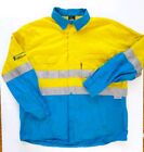 Workwear Mens Hi Vis Shirt Scotchlite 3MReflective Tape Safety Blue Yellow 3XL