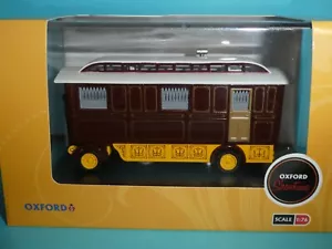 Caravana de Showman en marrón modelo inusual de Oxford 1:76th. escala - Imagen 1 de 6