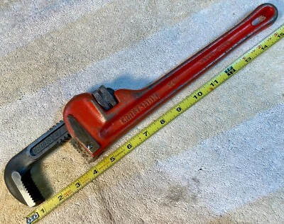 Vintage Craftsman 14” Pipe Wrench No. 9-55677, ca, 1970’s, Made in USA - Imagem 1 de 4