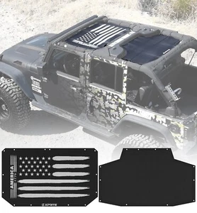 Cubierta de techo superior de malla parasol para Jeep Wrangler JK JKU 2007-2018 4 puertas - Imagen 1 de 9