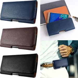Leather Pouch Case Belt Clip Loop Holster For Apple iPhone 13/13 Pro/13 Pro Max - Picture 1 of 31
