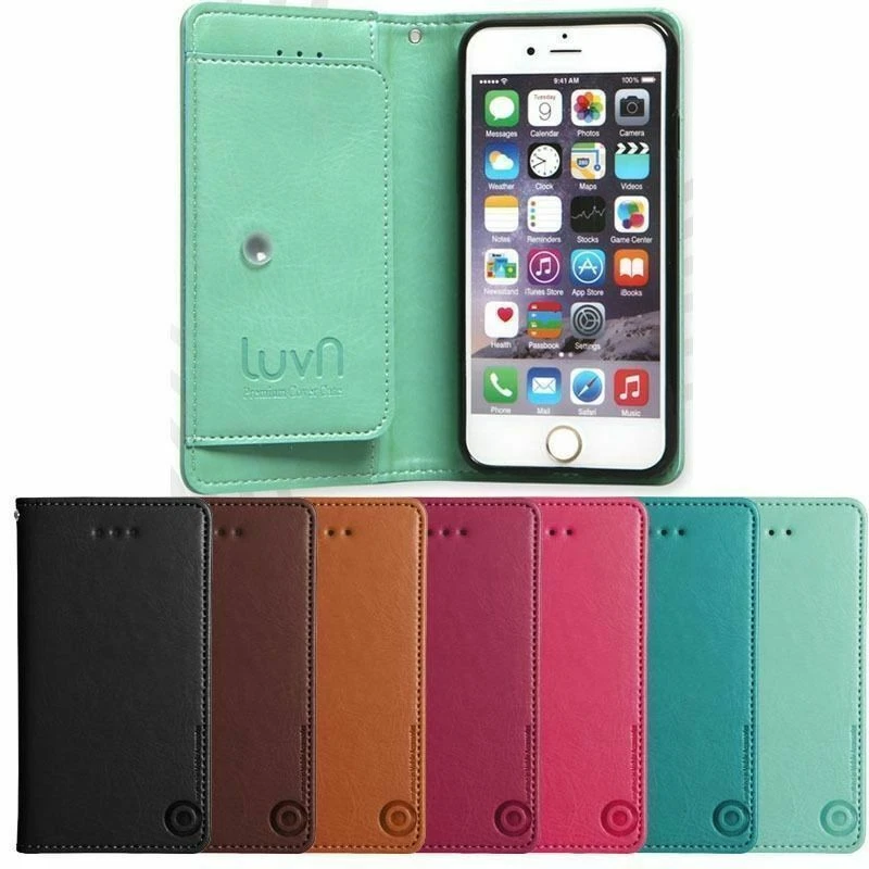 Luvn Hidden Pocket Wallet Case for LG G7 G6 G5 G4 Stylus G3 V40 V30 V20 Q7 Q8 Q6 - Image 1 of 4