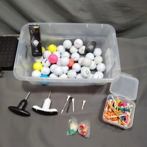 Golf Set 47 Ct.Practice Balls , Golf Tees And Driver Tools - Picture 1 of 12