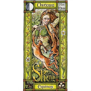 SPRING EQUINOX FESTIVAL GREETING CARD 21st Mar PAGAN CELTIC HEDINGHAM FAIR - Picture 1 of 1