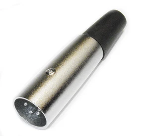 CONECTOR DE MICRÓFONO MACHO 1 PIEZA - CANON XLR ESTILO 4 PINES TIPO SOLDADURA # 12-1014 - Imagen 1 de 2