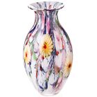 Moderne Blumenvase Glas Tisch Vase Kristallglas Bunt Glas 37x18x18cm NEU Nr.1401
