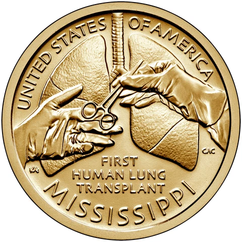 2023 P MISSISSIPPI American Innovations $1-Human Lug Transplant-PRE-SALE AUG 28! Cover