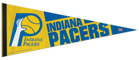 INDIANA PACERS Classic 1976-90 Style Premium Felt Collector's PENNANT Cover