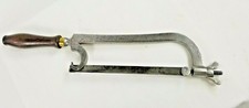 Antique Lancashire pattern, hack saw by THEWLIS? W/ r***ewood handle, 19c. 6" 