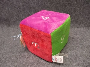 Baby Gund Colorfun Block Plush Crinkle Play Number Dice 5" Square PN 320621 - Picture 1 of 6