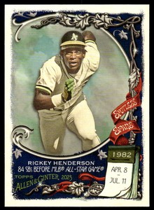2023 Topps Allen & Ginter SS-28 Rickey Henderson Spotless Span Oakland Athletics