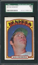 1972 O-Pee-Chee #8 - Ron Swaboda - SGC 84 NM  7
