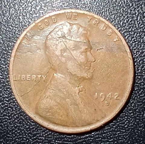1942 D  LINCOLN CENT LAMINATION ERRORS ON OBVERSES LAMINATIONS #223 Cover