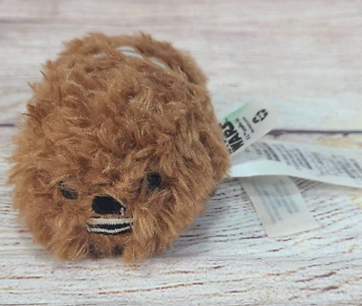 Disney Store Star Wars Plush Chewbacca Tsum Tsum Stuffed Animal Toy Brown 3" - Image 1 of 4