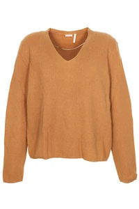 S.Oliver Maglione Lana Donna Scollo A V Maniche Lunghe Regular Fit - Picture 1 of 4