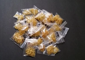 100 Pcs/Lot of Carbon Steel Off Set Gold Fishing Hooks ~ US SHIP !! - Picture 1 of 20