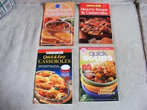 4 Cookbooks Favorite Best Recipes Pillsbury BHG Soups Sandwich Casseroles - Picture 1 of 7