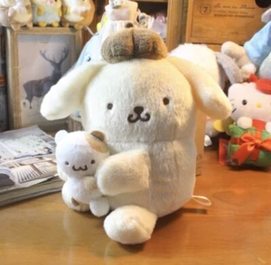 Sanrio Pompompurin Plüschtier 7 Zoll Stofftier Puppe Holding Friends Japan Hello Kitty - Bild 1 von 2