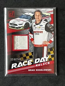 2020 Panini Donruss NASCAR - Race Day Relics Brad Keselowski #RD-BK Red /250 - Picture 1 of 2