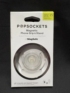 Popsockets- Magnetic MAGSAFE Phone Grip & Stand Clear with Swapable Top - Photo 1 sur 12