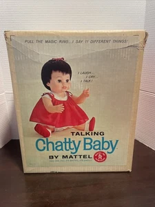 Bebé parlante vintage Mattel (mudo) con caja morena 327D 1962 - Imagen 1 de 24
