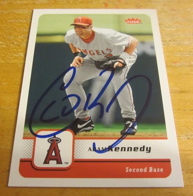Adam Kennedy Autographed Signed 2006 Fleer #1 Card MLB Los Angeles Angels - Image 1 of 3