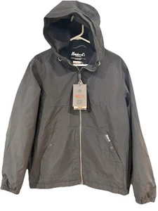 Hawke & Co Mens Black Wind&Water Resistant Fleece Lined Zip Up Hooded Jacket Med - Picture 1 of 9