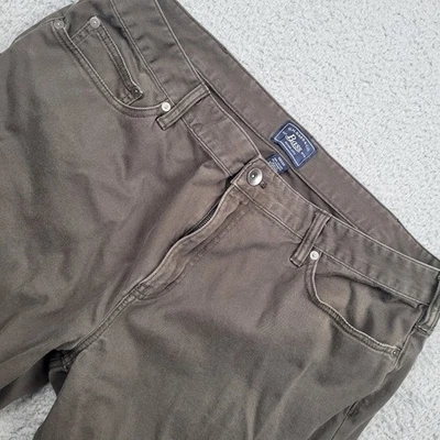 G.H. Bass & Co. Mens 38x30 Olive Green Pants Casual Chinos Cotton Blend - Image 1 of 4