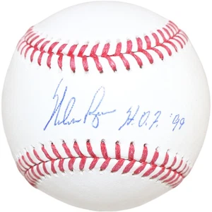 Nolan Ryan Autographed/Signed Texas Rangers OML Baseball HOF Insc. Beckett 51248 - Picture 1 of 4