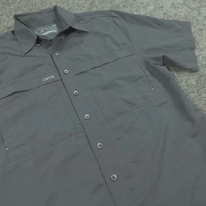 Gameguard Outdoors Shirt Mens Medium Regular Fit Button Up Performance Fishing - Picture 1 of 10