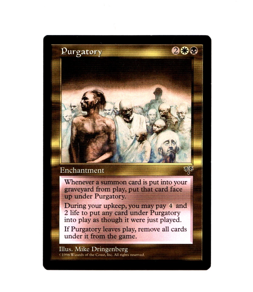 MTG Purgatory SP/NM-  Mirage Magic the Gathering ~ Free Shipping ~ - Image 1 of 2