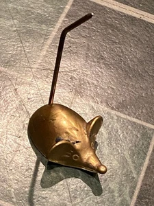 Ratón pisapapeles de latón Olee de 4,5" para soporte de notas/recicripciones, etc. *usado* l2 - Imagen 1 de 7