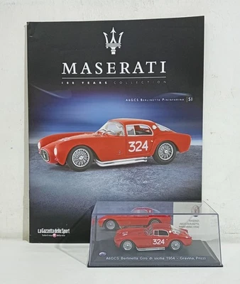 I115941 MASERATI 1/43 Centauria n. 51 - A6GCS Berlinetta Giro di Sicilia 1954 - Immagine 1 di 3