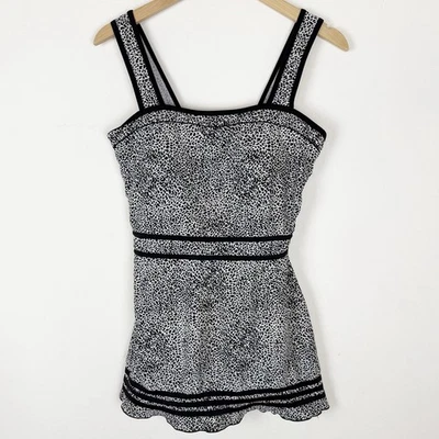 Traje de baño de una pieza con falda estampado de leopardo Shore Shapes para mujer talla US 14 Foto 1 de 4