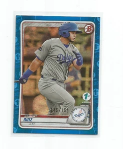 KEIBERT RUIZ (LA Dodgers) 2020 BOWMAN 1ST EDITION BLUE RC #BFE-143 & #145/150 - Picture 1 of 1