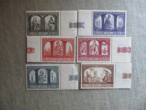 Vatican City, Scott#433-438, MNH Cover