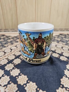 VTG COFFEE MUG Water Safari ENCHANTED FOREST ADIRONDACKS Paul Bunyan Exc. Cond. - Picture 1 of 16