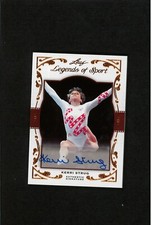 RARE #/20 Kerri Strug Auto MINT Gymnastics Autograph Leaf Legends of Sport