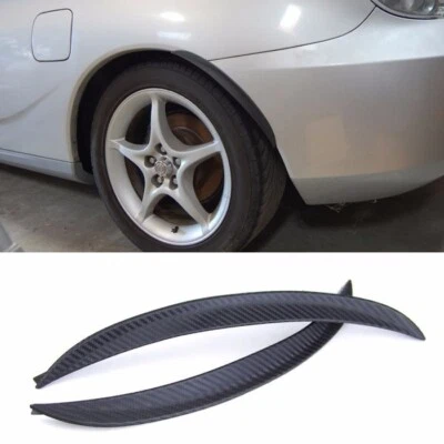 Par de llamaradas de guardabarros de carrocería ancha envolvente de carbono de 10" para pared de rueda BMW Audi Foto 1 de 2