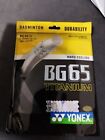 Yonex BG65Ti (Titanium) Badminton String 10m Set - BLACK