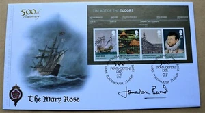 HOUSE OF TUDOR M/S 2009 BUCKINGHAM FDC SIGNED BY ADMIRAL SIR JONATHON BAND - Picture 1 of 4