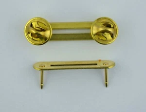 1 Ribbon Bar Holder - Holds one - Army USN USMC USAF - Brass Bar Made in USA - Picture 1 of 1