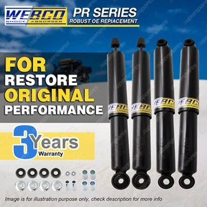 Front + Rear WEBCO Pro Gas Shock Absorbers for HOLDEN RODEO R7 R9 96-2003 - Picture 1 of 3
