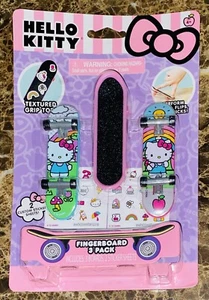 Hello Kitty: Sanrio Pack de 3 Diapasones Patinetas con 2 Hojas de Adhesivos - NUEVO - Imagen 1 de 2