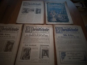 5 Issues 1909-1910 German DIE ABENDSCHULE illustrated family Magazine St. Louis - Picture 1 of 19