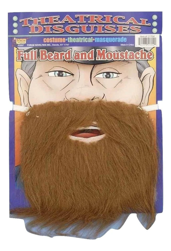 Pirata Barba y Bigote Vestido Elegante Halloween Adulto Disfraz Accesorio 2 COLORES Foto 1 de 1