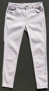 WARP + WEFT Dusty Pink Soft Stretch Denim New York Skinny Jeans US 29 X 28 6 8 - Picture 1 of 5