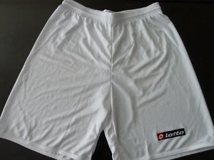 New Mens White Lotto Coppa Olympia Soccer Athletic Workout Exercise Shorts XL - Picture 1 of 8