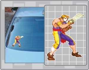Calcomanía de vinilo VEGA #1 calcomanía calcomanía Street Fighter Sprite - Imagen 1 de 1